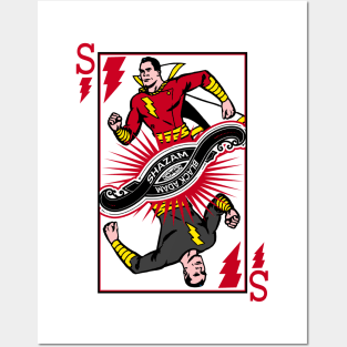 SHAZAM BLACK ADAM - Playing card Posters and Art